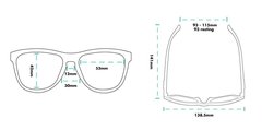Size guide for Patroon sunglasses